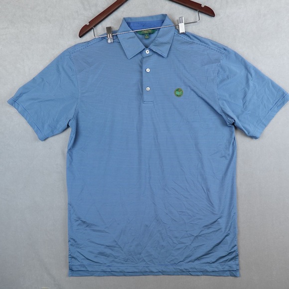 Masters Berckmans Place Polo Shirt Large Blue Golf Augusta Performance 1934 - Picture 1 of 9